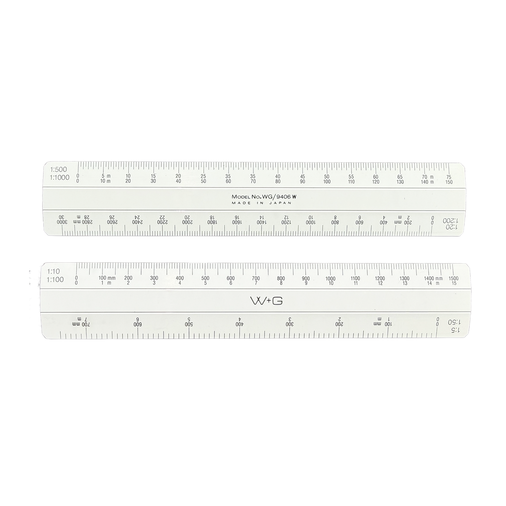 Scale Rule Oval 1:5, 1:10, 1:20, 1:50, 1:100, 1:200, 1:500, 1:1000