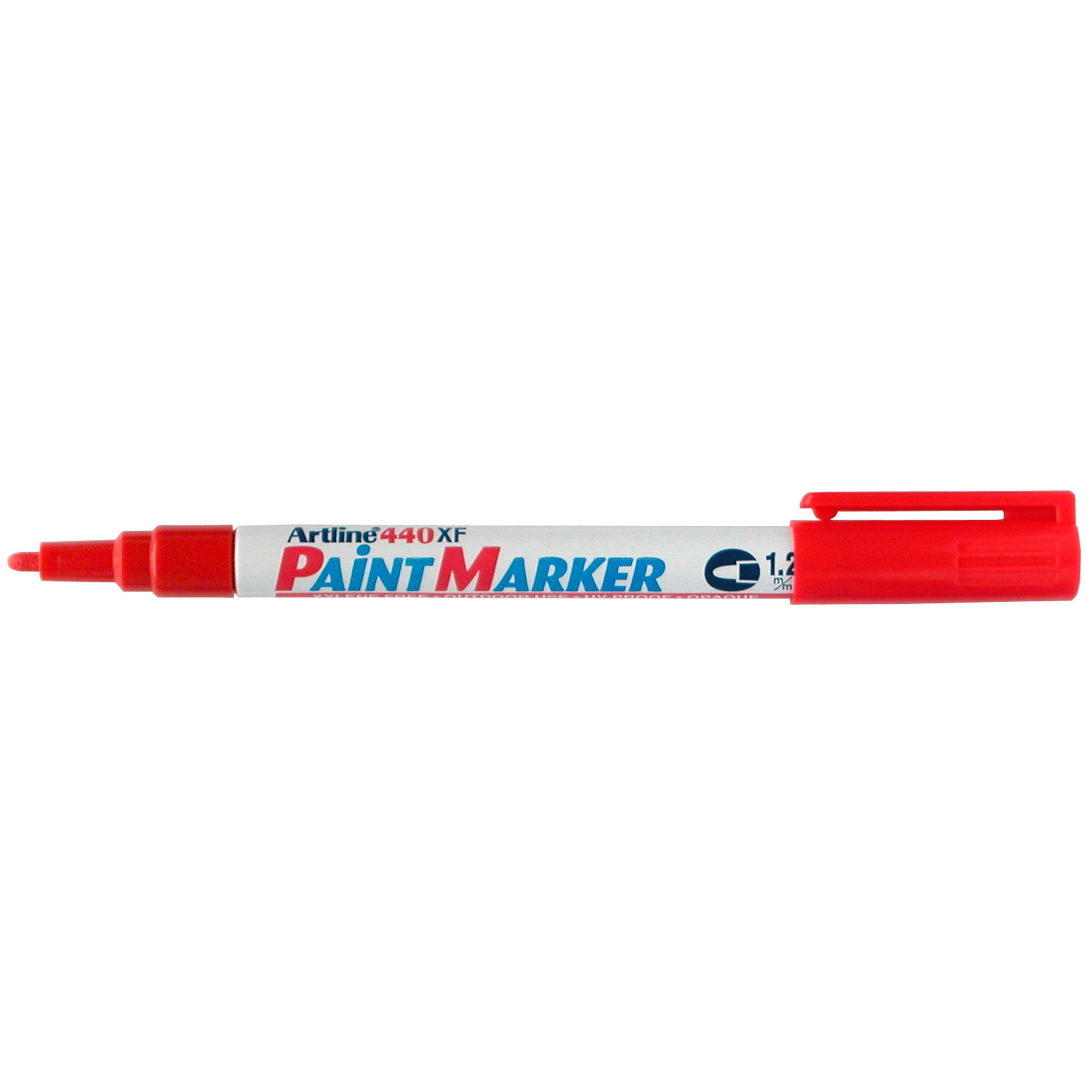 Artline 440 Paint Marker Red on a white background