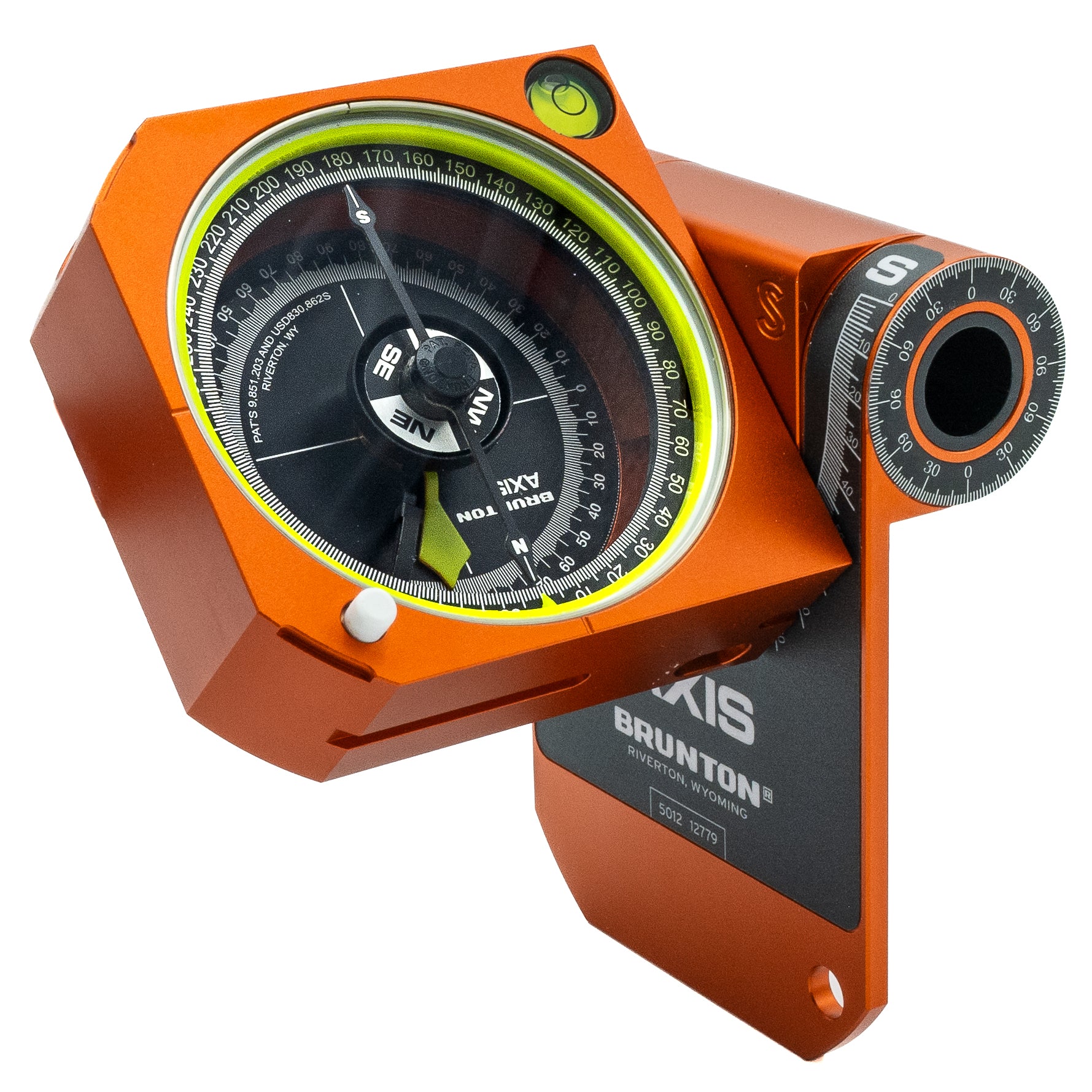 Brunton Axis Transit Compass Orange Pivot