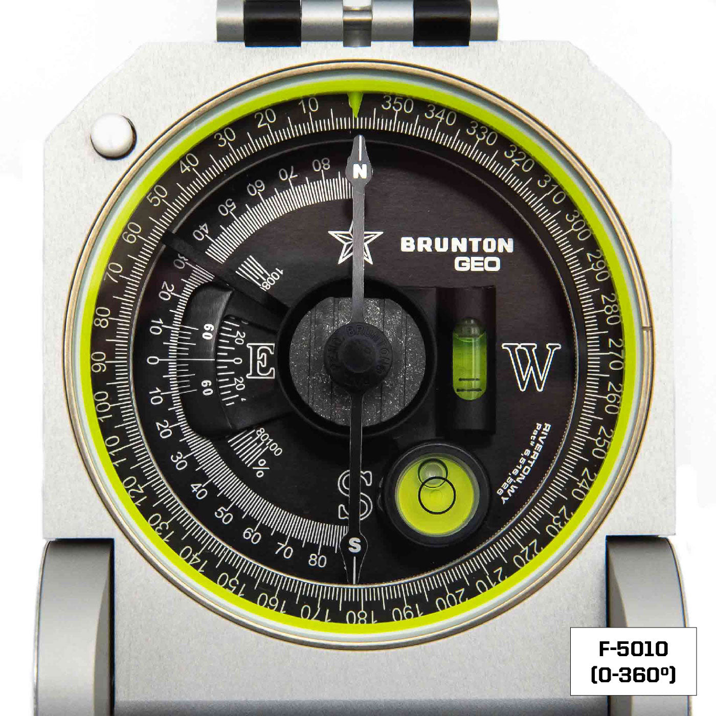 Brunton Geo Transit Compass Azimuth 0-360 Degree Bezel