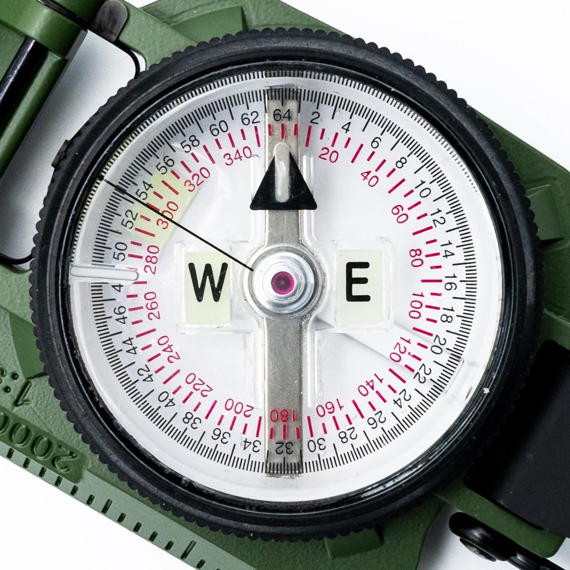 Brunton Model 94 Phosphorescent Lensatic Compass Dial Close Up