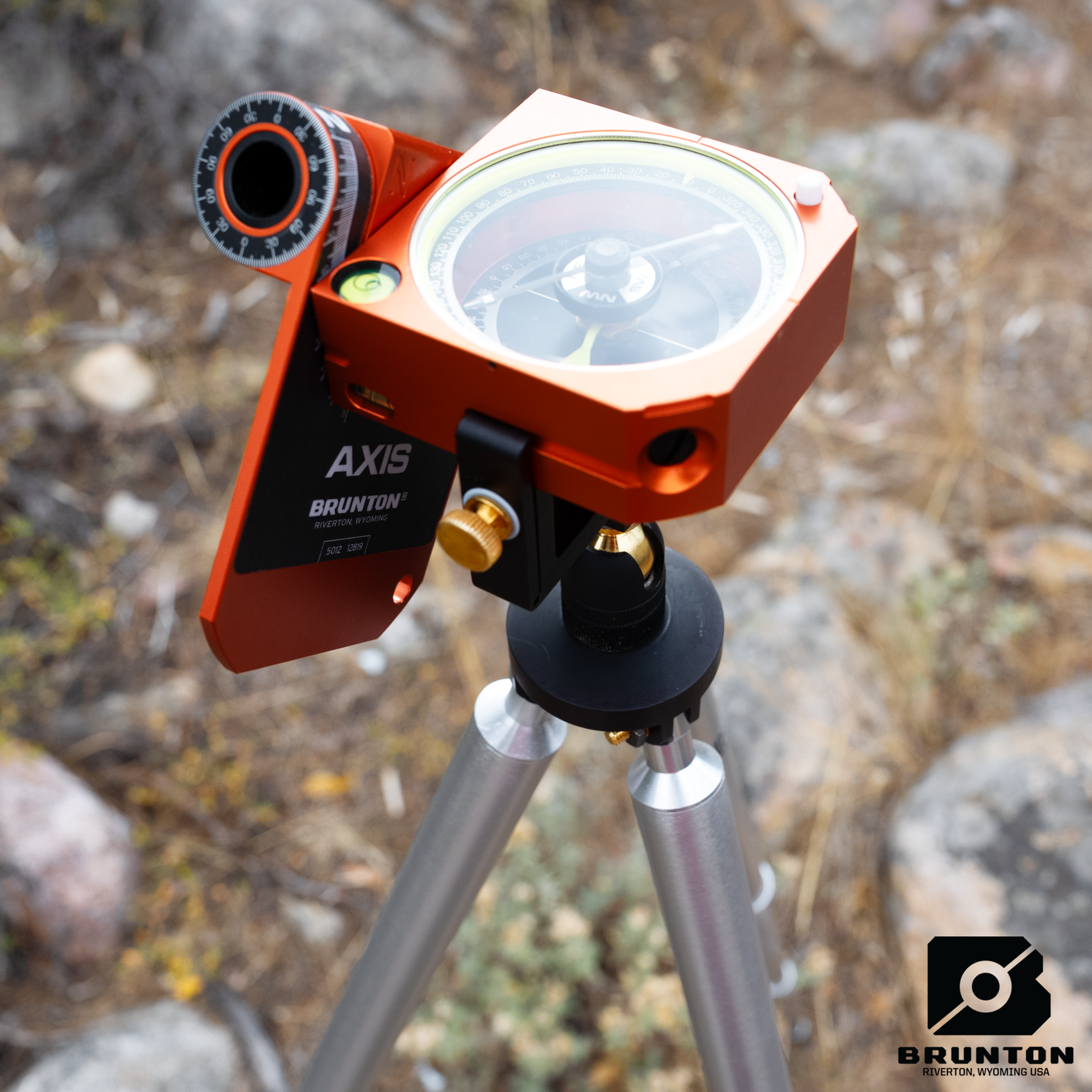 Brunton Non-Magnetic Tripod with Ball and Socket Accessory and Axis Compas