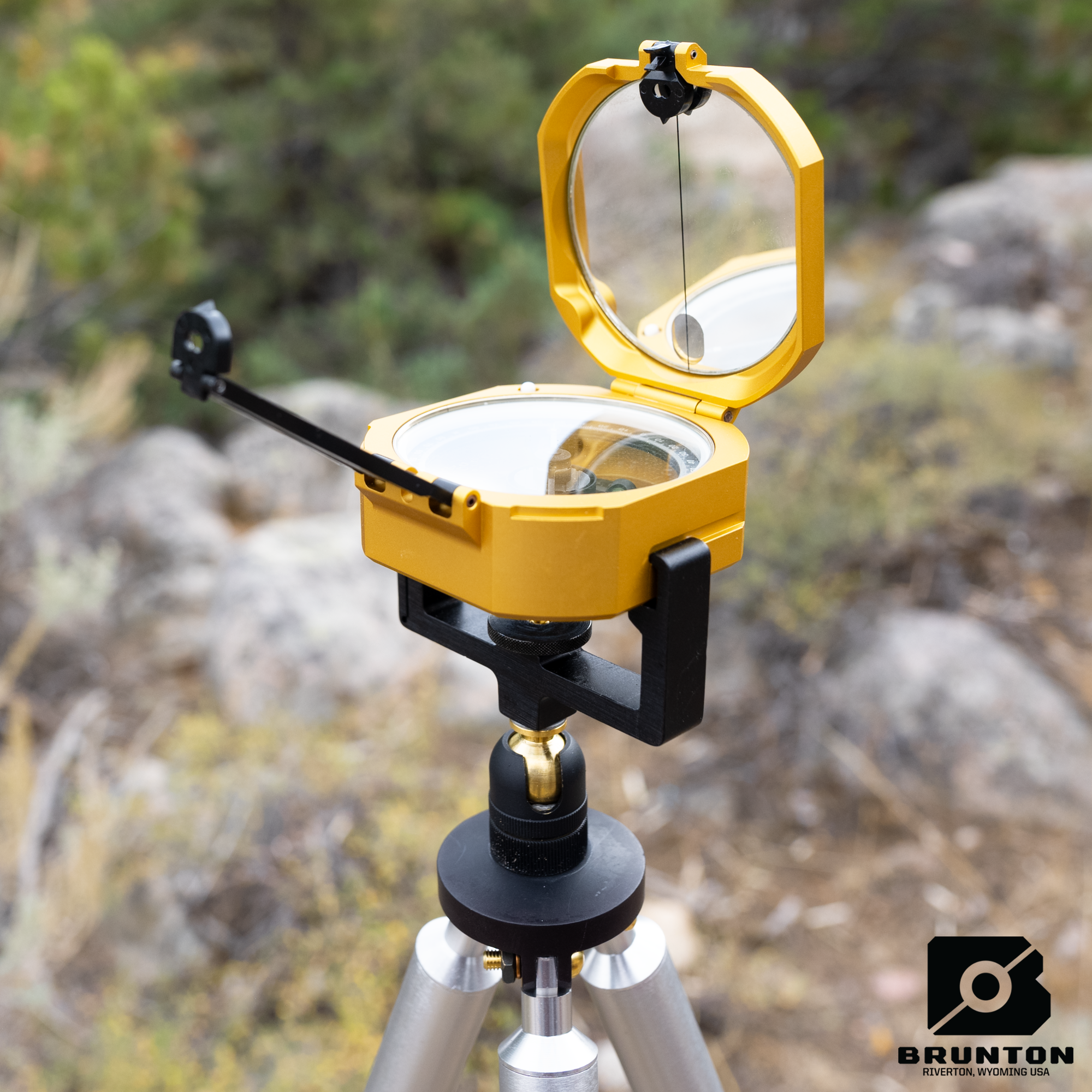 Brunton Non-Magnetic Tripod with Ball and Socket Accessory and Transit Compass
