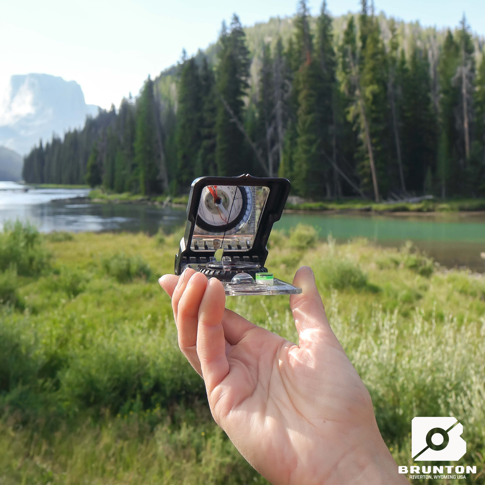 Brunton TRUARC 15 Glow Compass with Clinometer Mirror