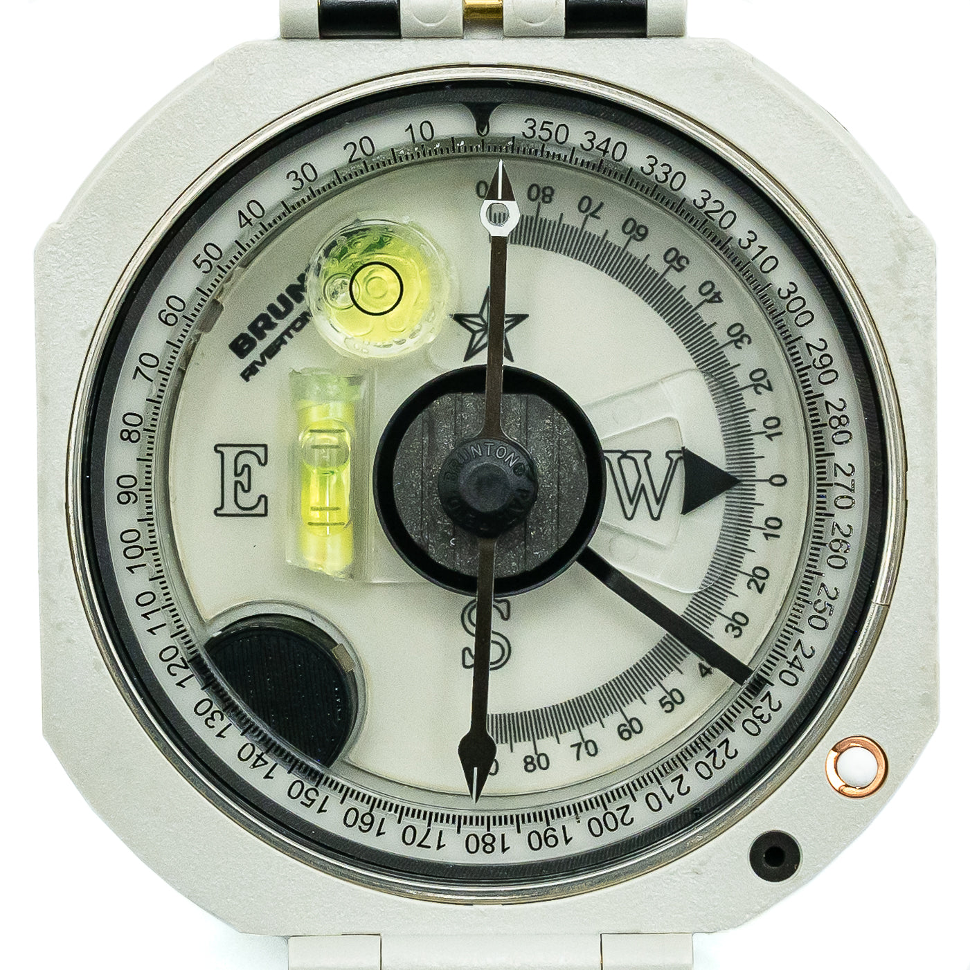 Brunton Miner's D-Light Illuminated Compass - Illumination Off Bezl