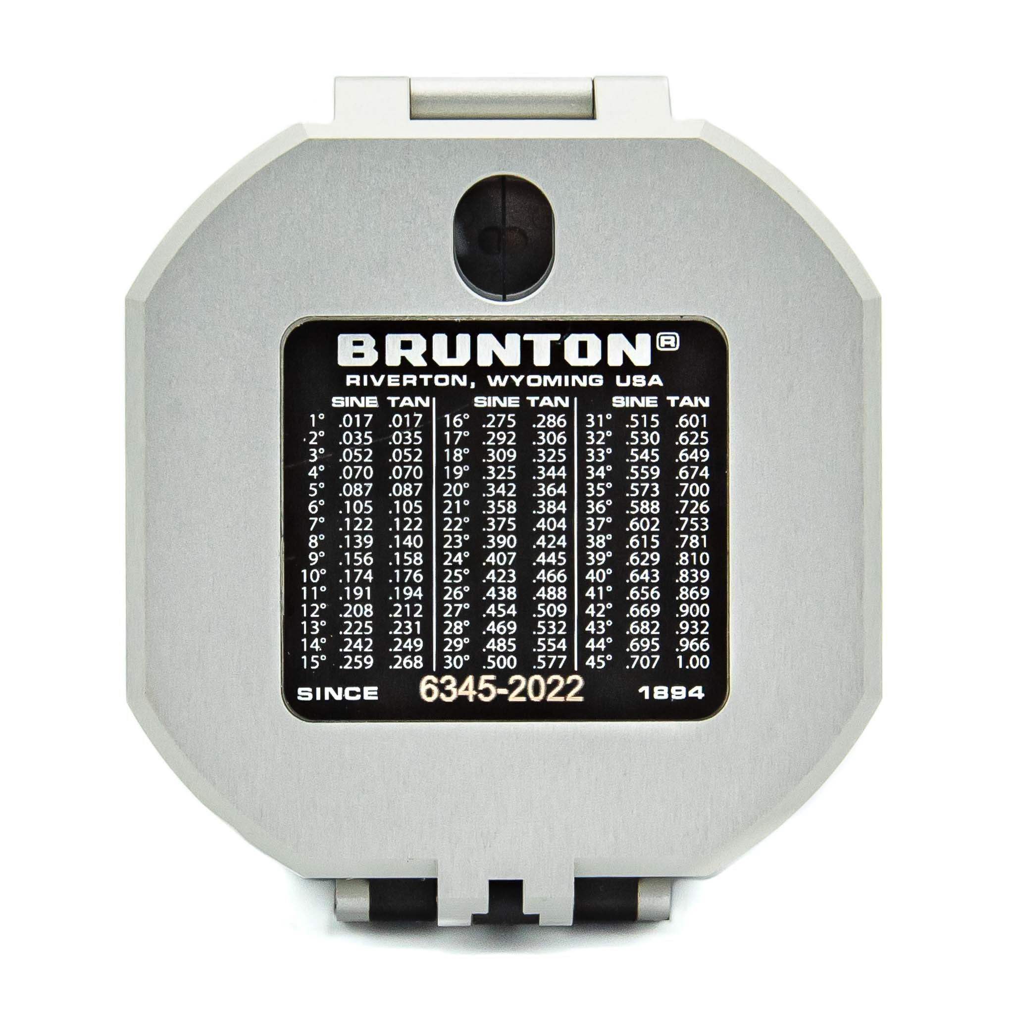 Brunton Standard Transit Compass - Silver - Lid