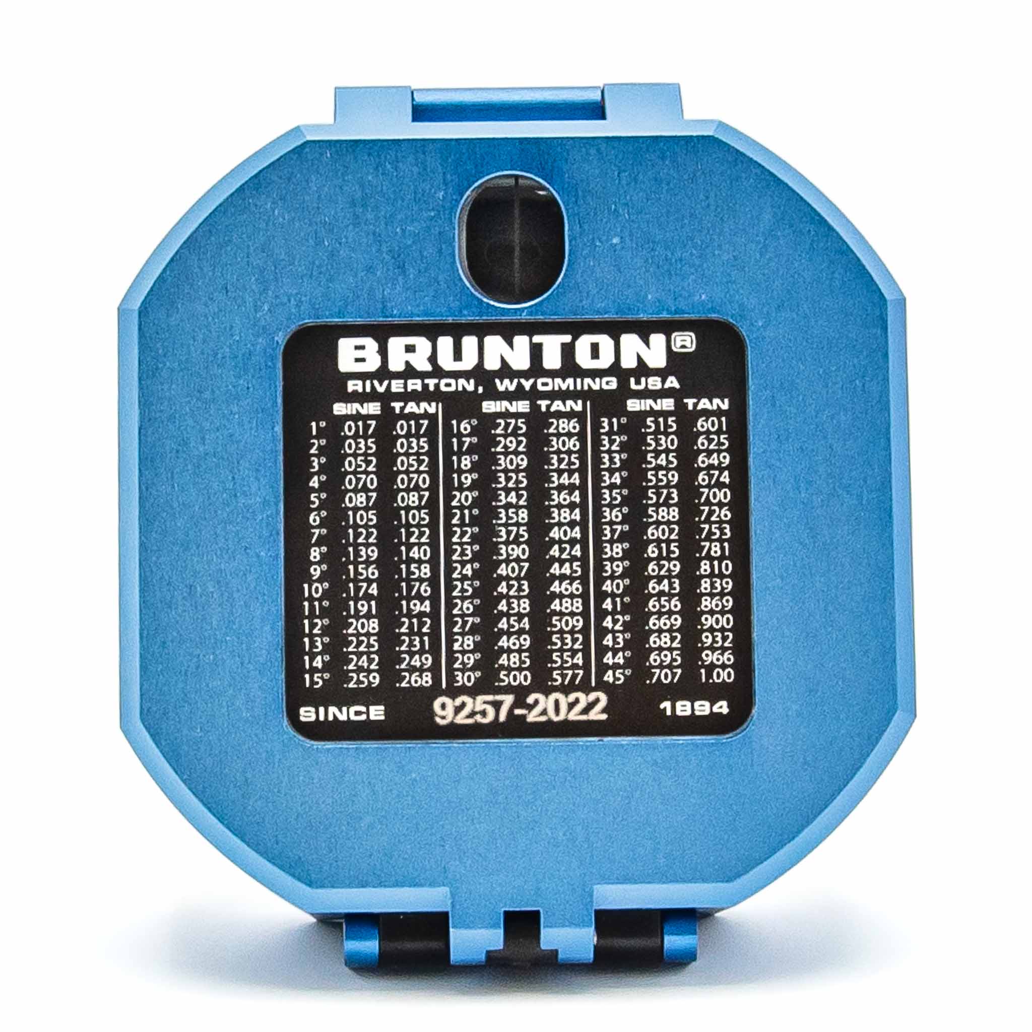 Brunton Standard Transit Compass - Blue - Lid