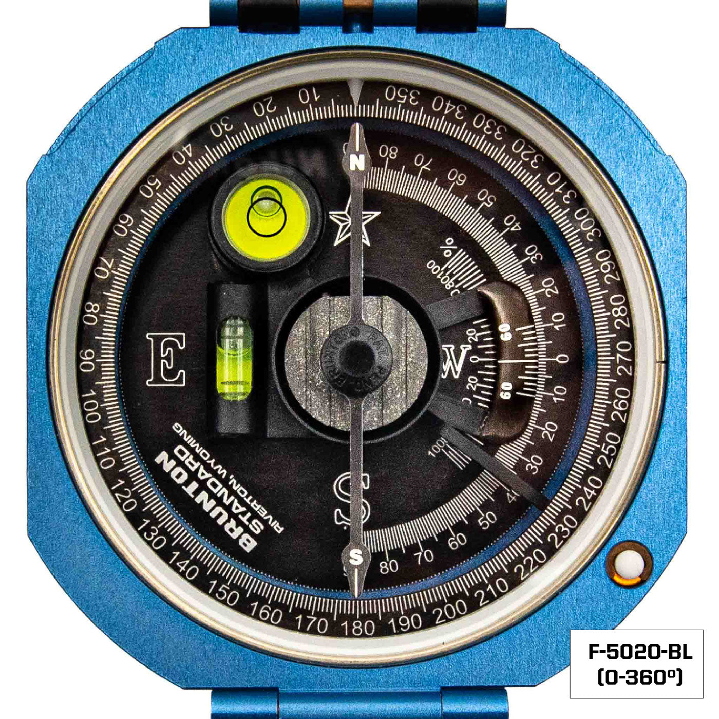 Brunton Standard Transit Compass - Blue - 360 Degree