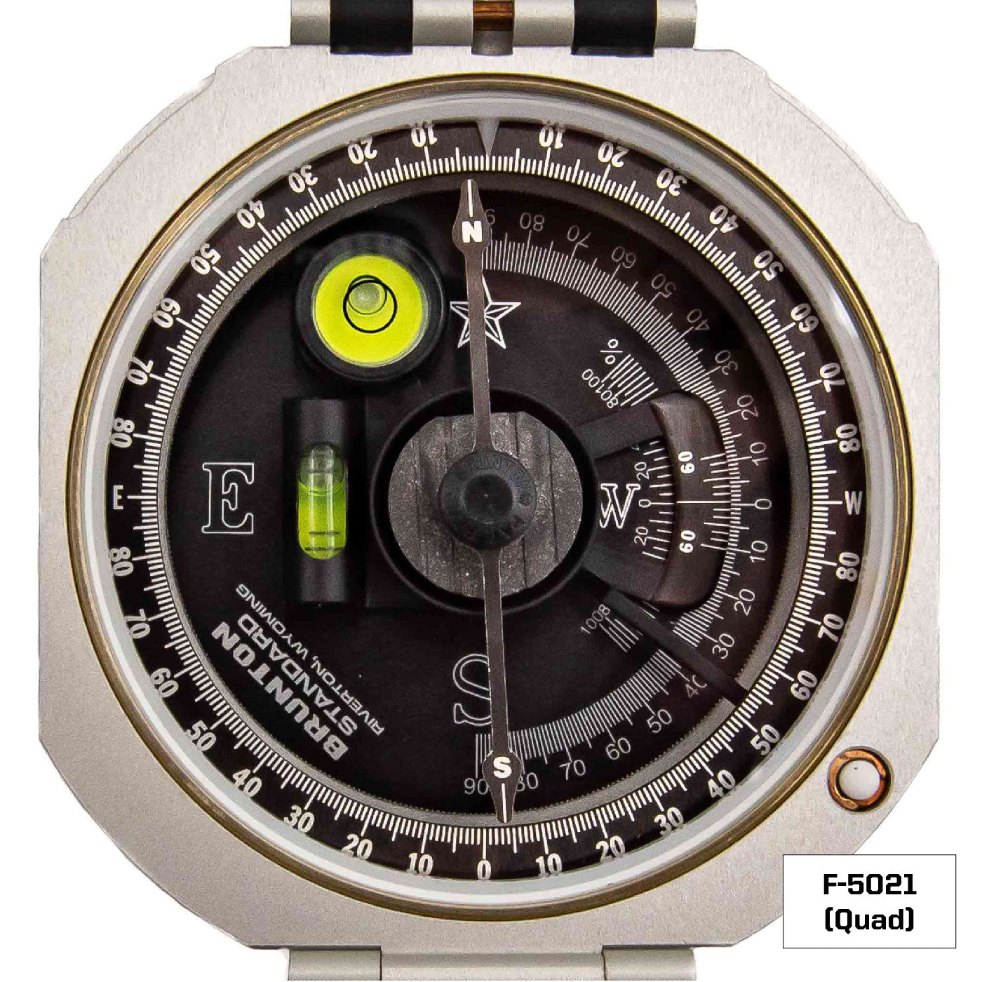 Brunton Standard Transit Compass - Silver - Quads