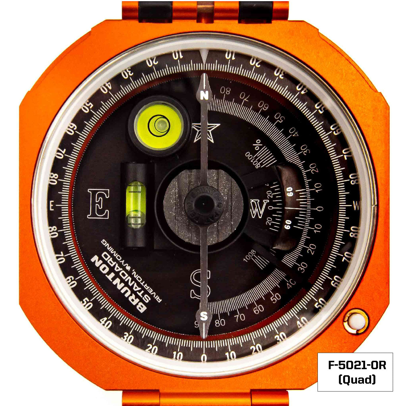 Brunton Standard Transit Compass - Orange - Quads