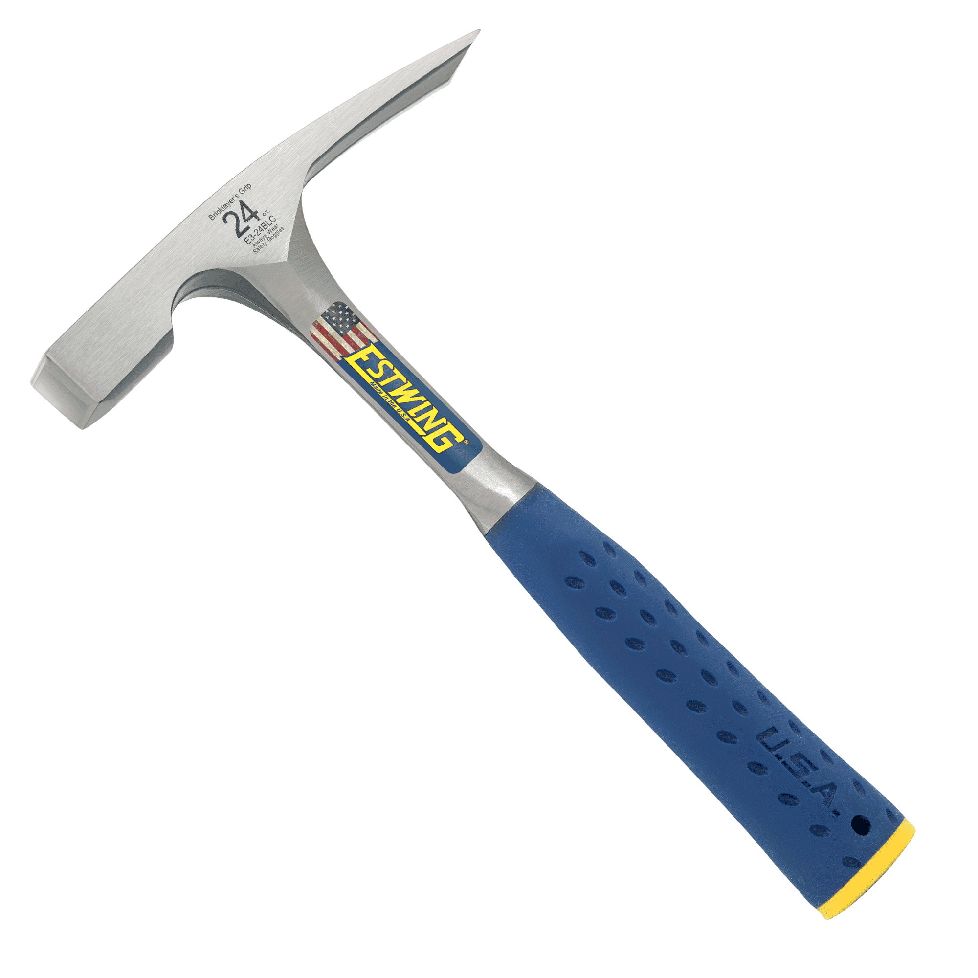 Estwing 24oz Solid Steel Bricklayers Hammer E3-24BLC