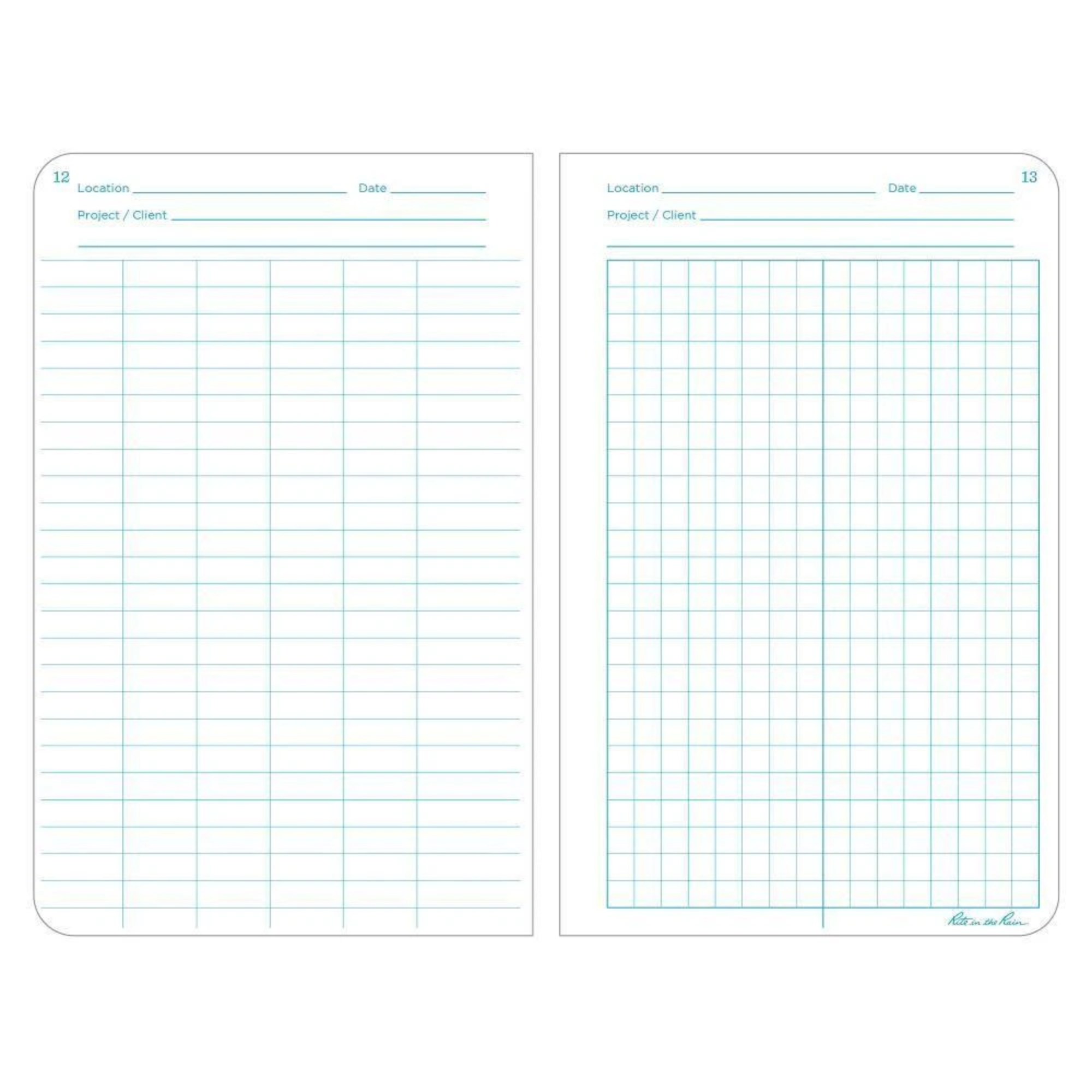 Page pattern with grids and columns