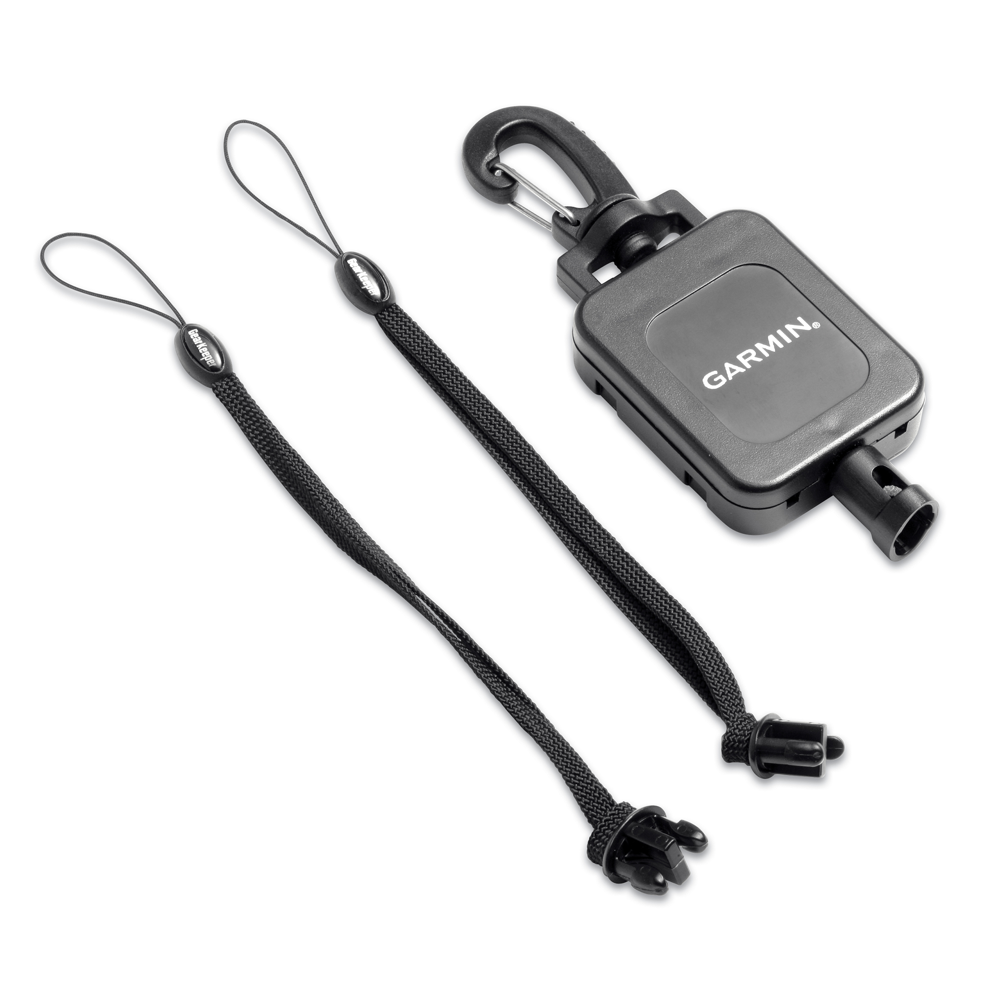Garmin retractable lanyard on a white background