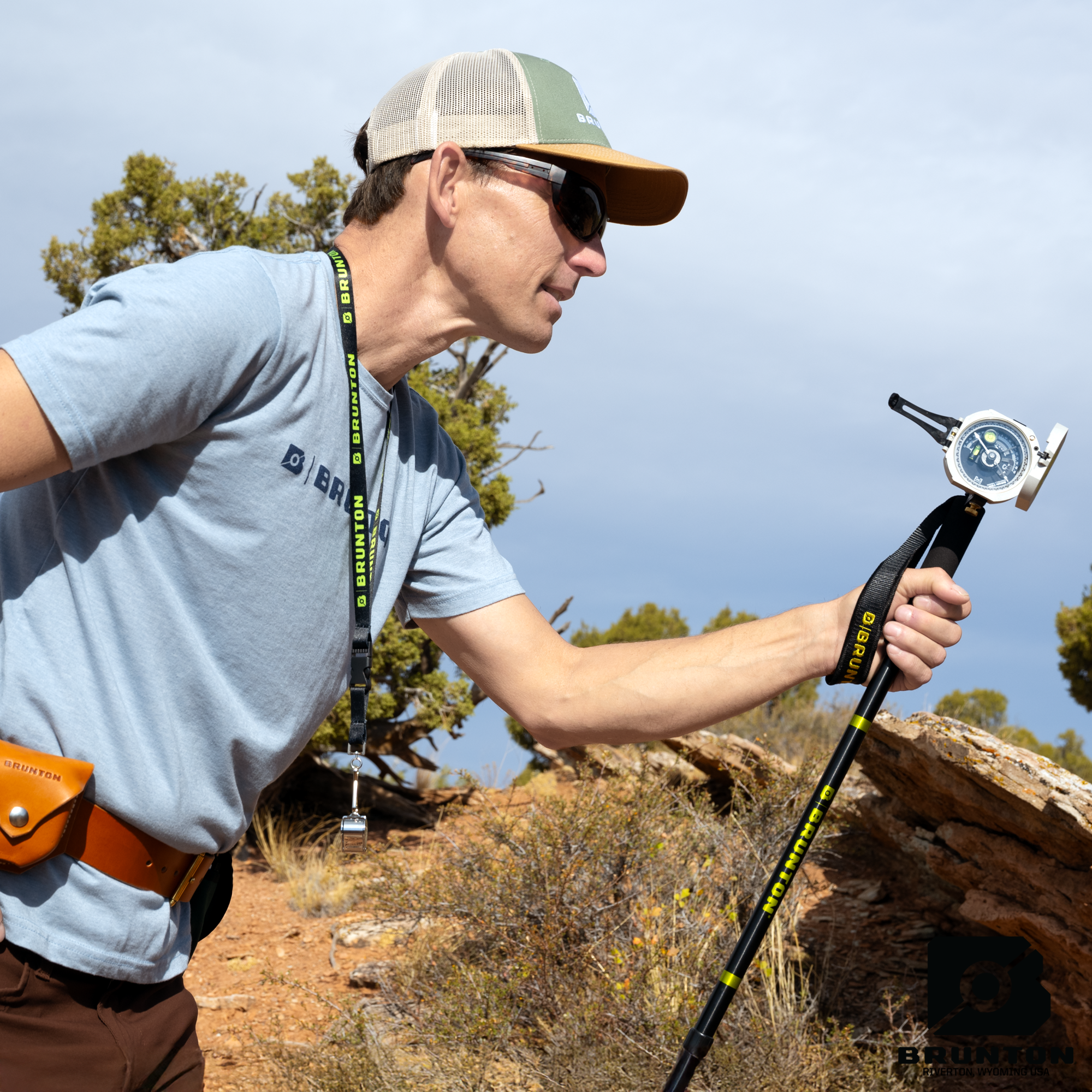 Brunton Collapsible Jacob's Staff with Transit