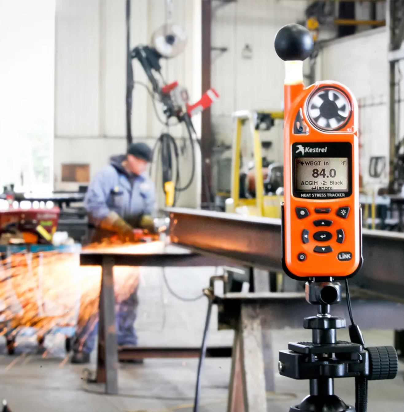 Kestrel 5400 Heat Stress WBGT Meter Work Site