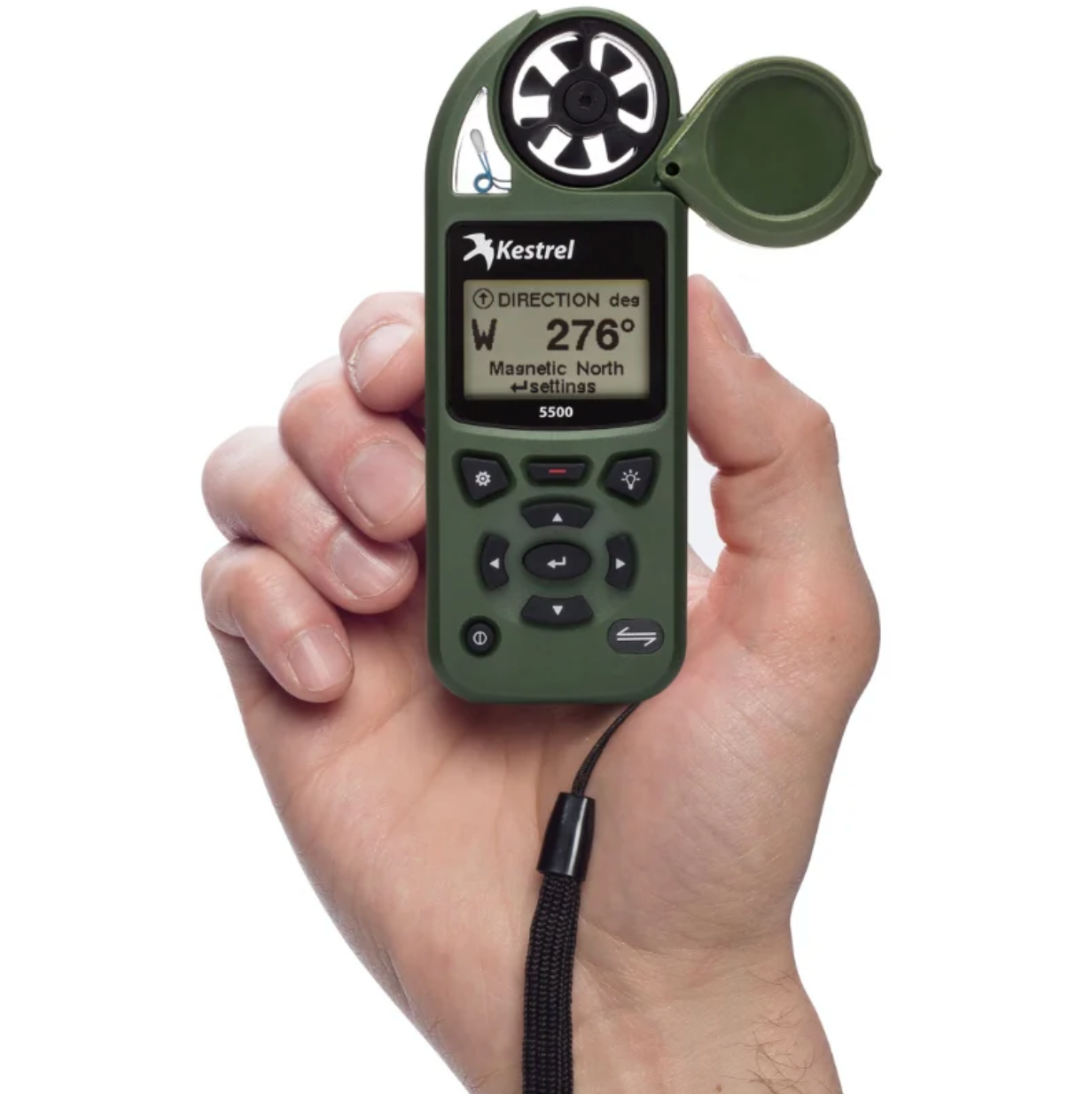 Kestrel 5500 Pocket Weather Station with Compass Olive Hand Held