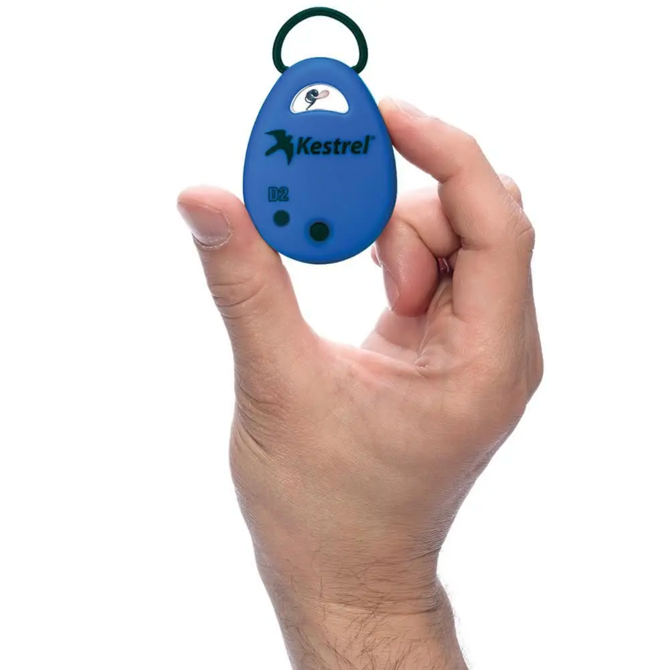 Kestrel Drop D2 Wireless Temperature and Humidity Data Logger Held In Hand