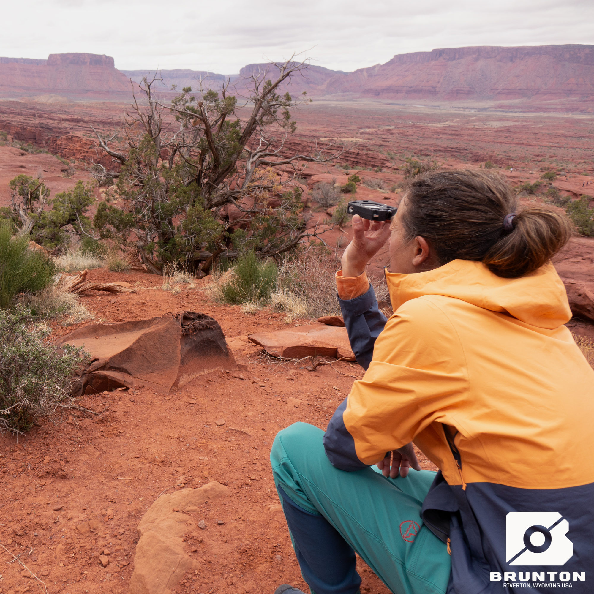 Brunton Omnisight Sighting Compass - Leather Case