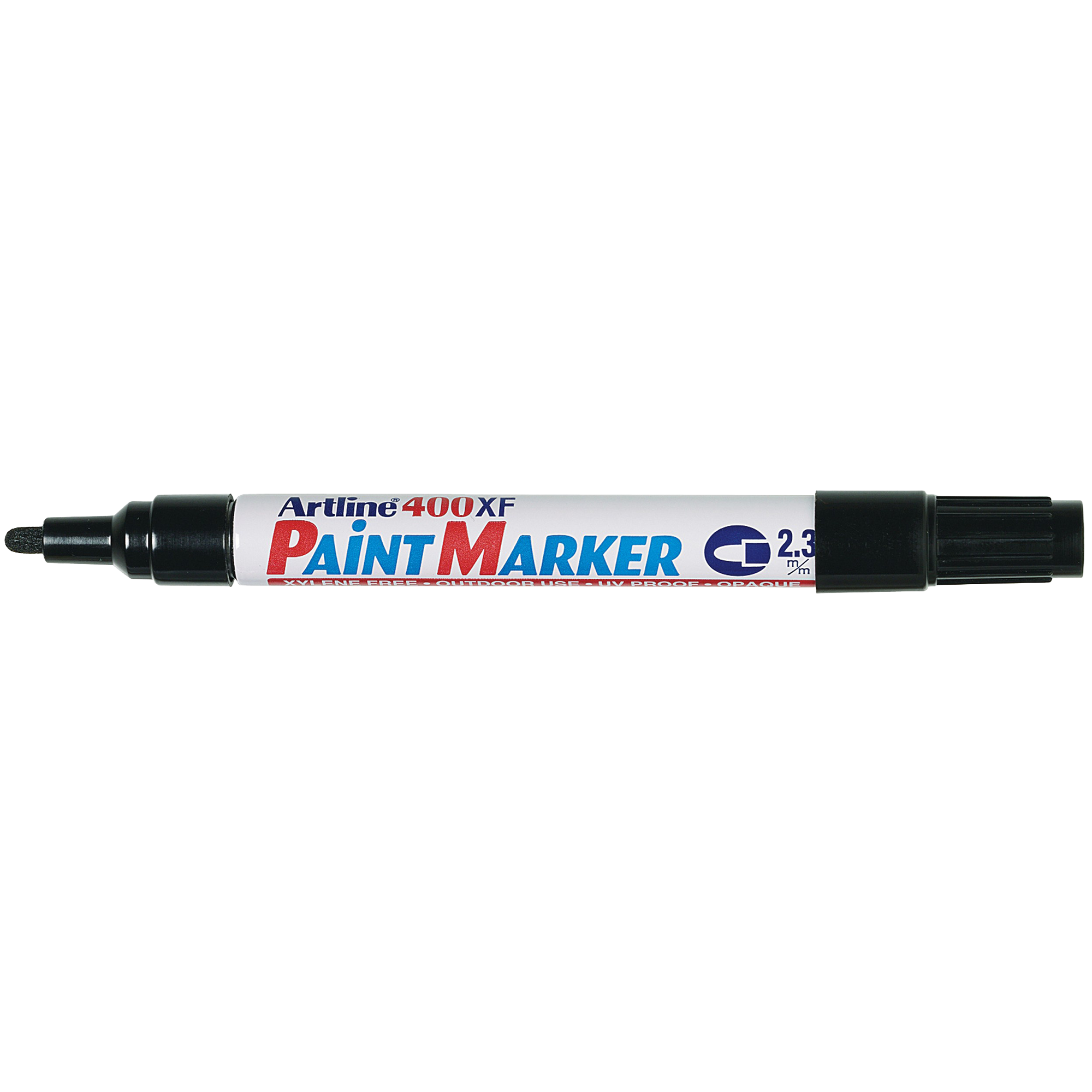 Artline 400XF Black Paint Marker on a white background