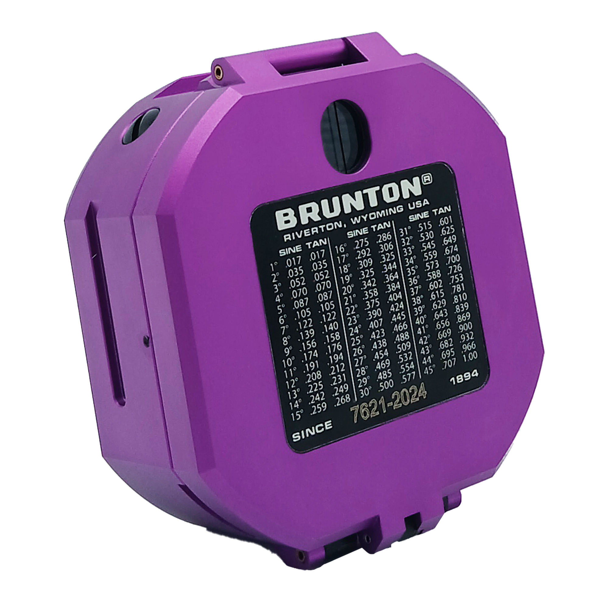 Brunton Standard Transit Compass - Paleo Purple - Closed