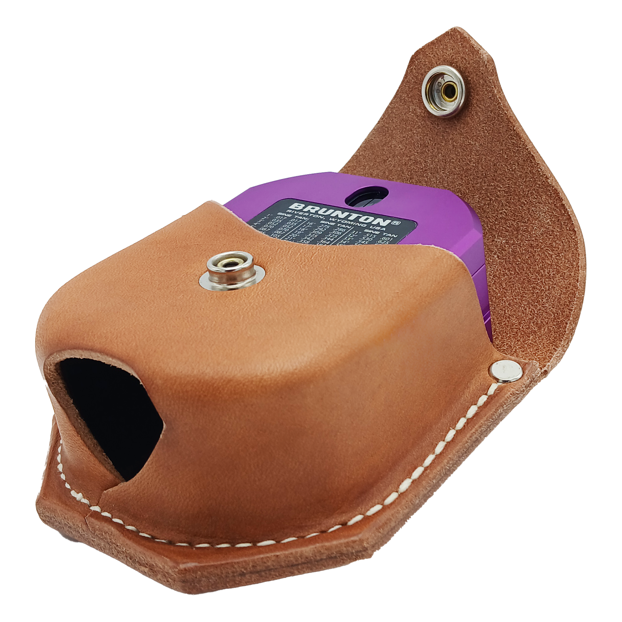 Brunton Standard Transit Compass - Paleo Purple - Leather Case