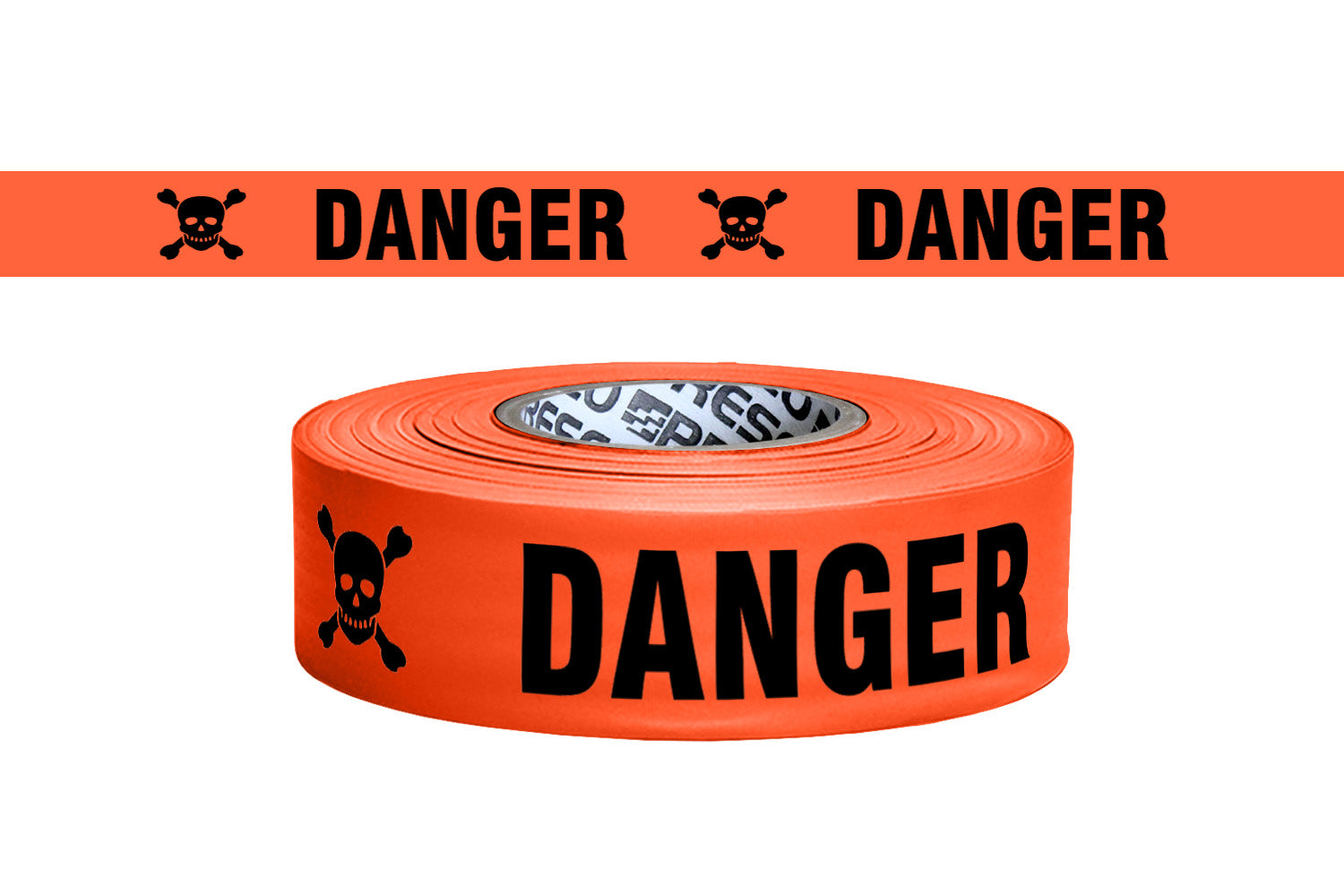 Presco Printed Flagging Tape - Danger Skull and Bones