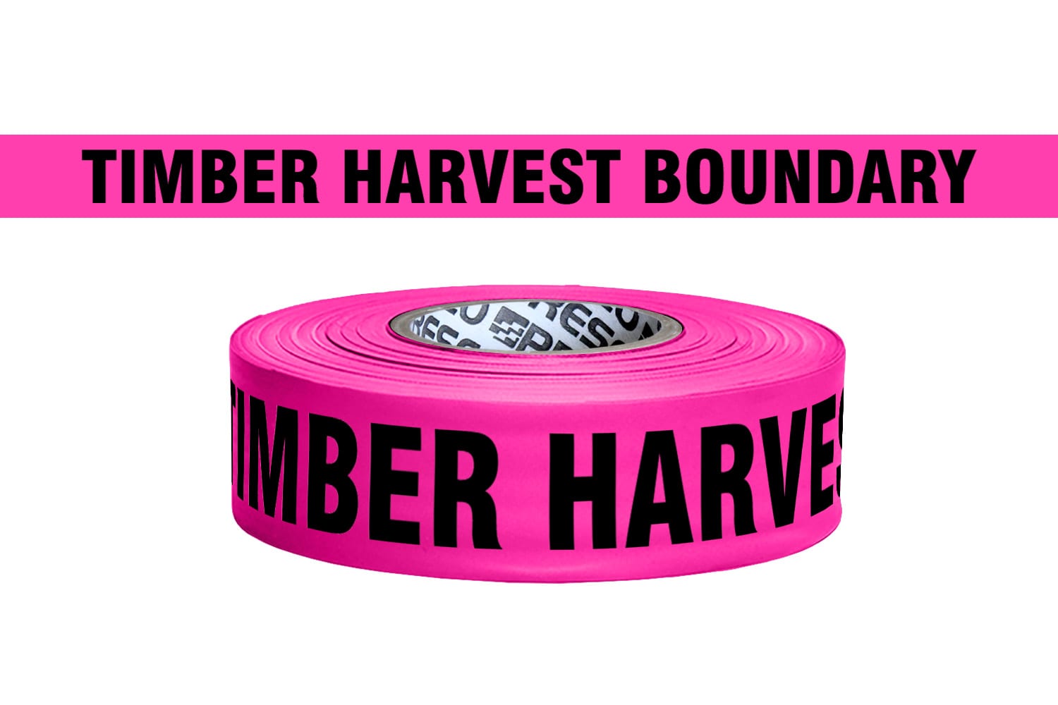 Presco Printed Flagging Tape - Timber Harvest Boundary