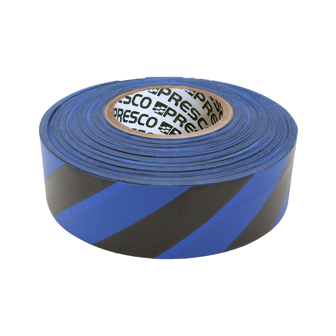 Presco Striped Flagging Tape - Blue and Black