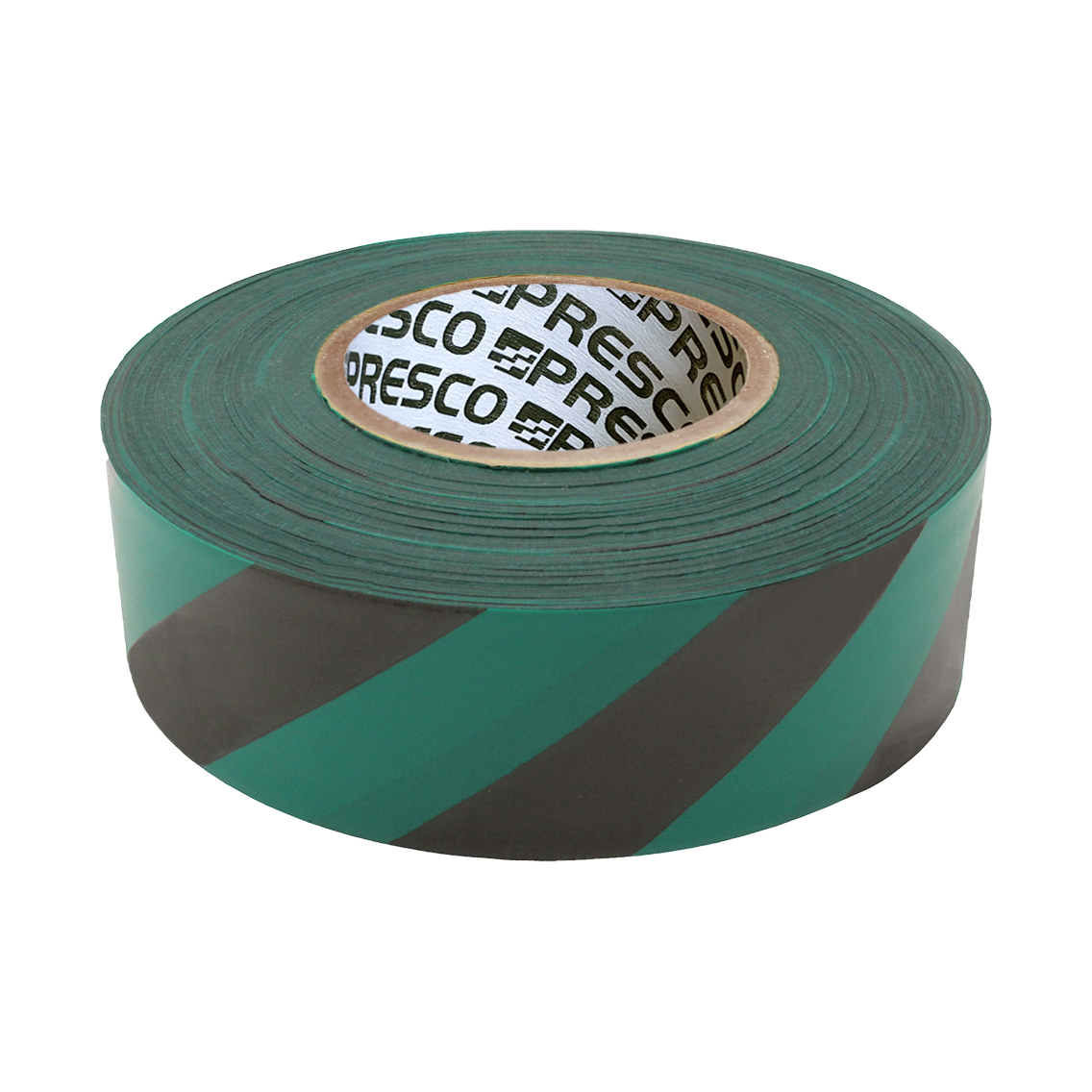 Presco Striped Flagging Tape - Green and Black