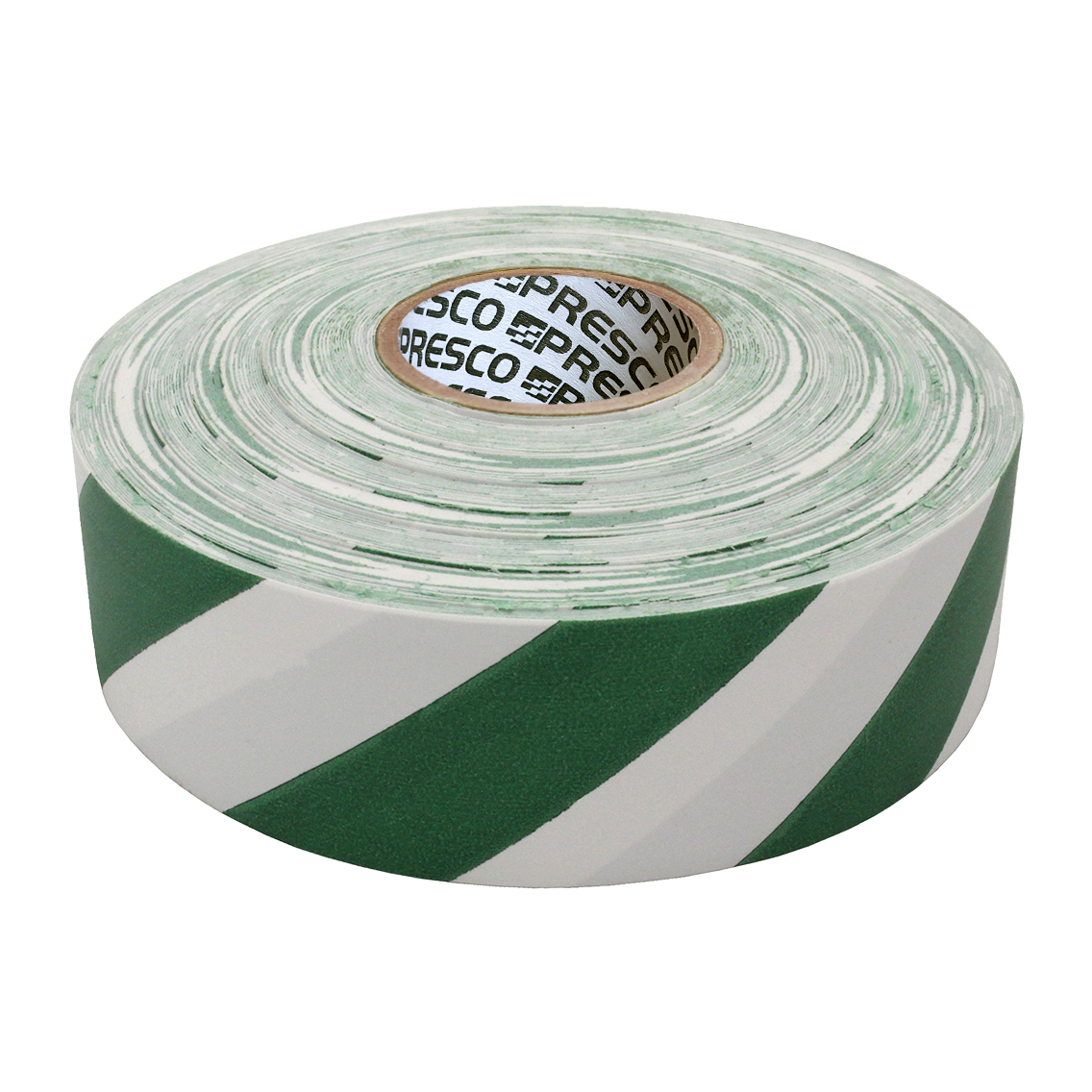 Presco Striped Flagging Tape - Green and White