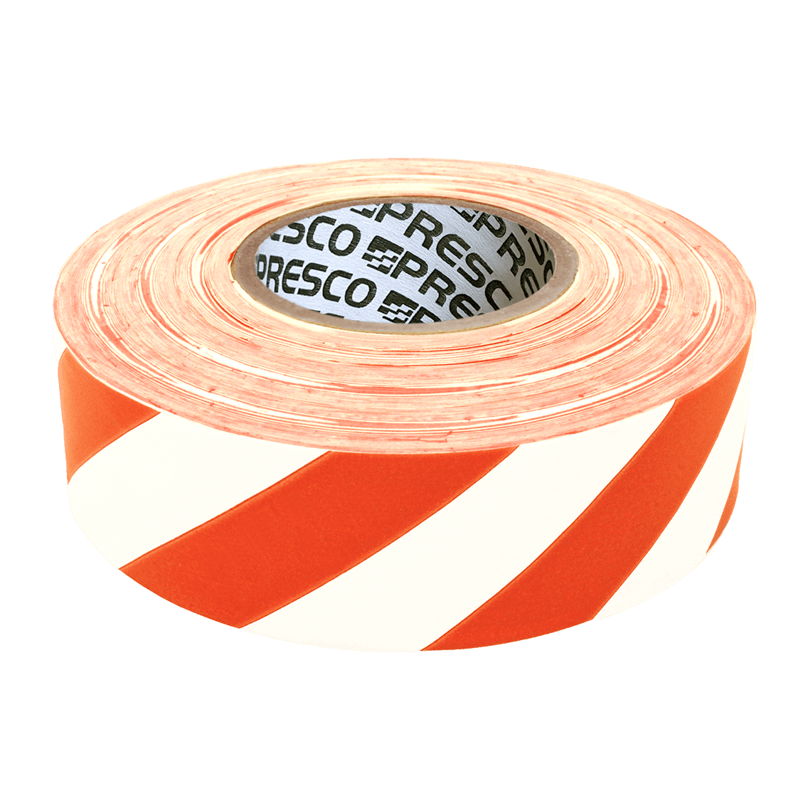 Presco Striped Flagging Tape - Orange and White