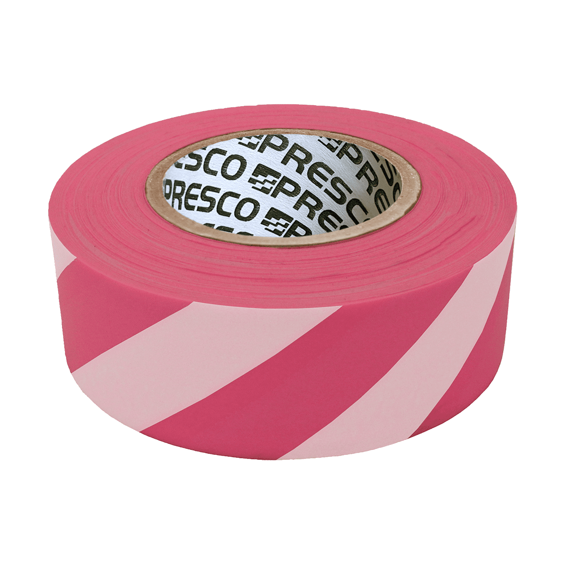 Presco Striped Flagging Tape - Pink and White