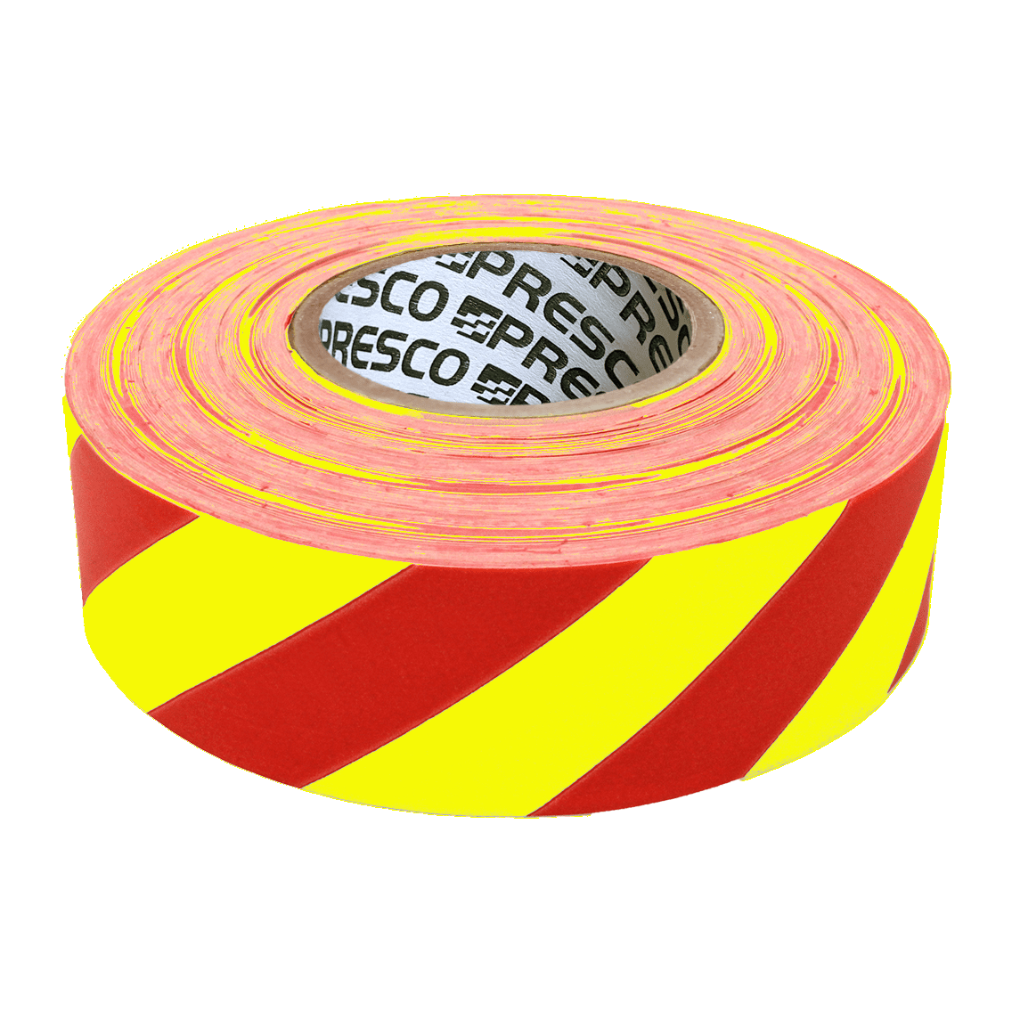Presco Striped Flagging Tape - Yellow and Red