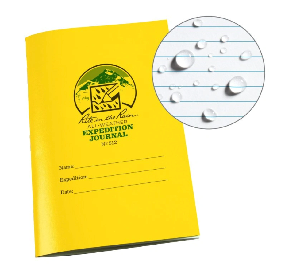 Rite in the Rain 512, Cuaderno Fabrikoid de All Weather Expedition Journal, 117 mm x 177 mm