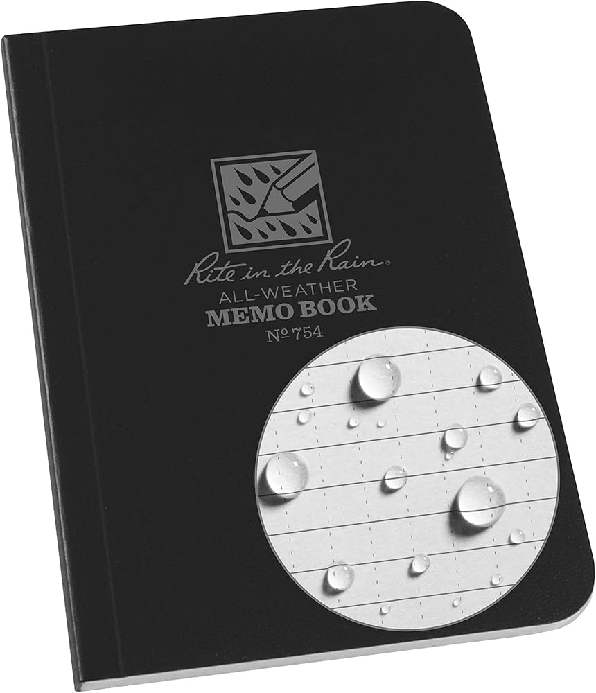 Rite in the Rain 754, All-Weather Universal Field-Flex Memo Book, 89mm x 127mm