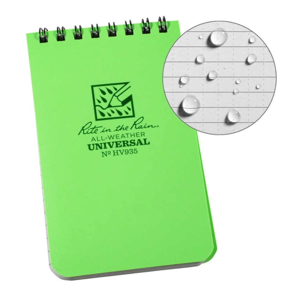 Rite in the Rain 135, All Weather Universal Polydura Notebook, 76x127mm