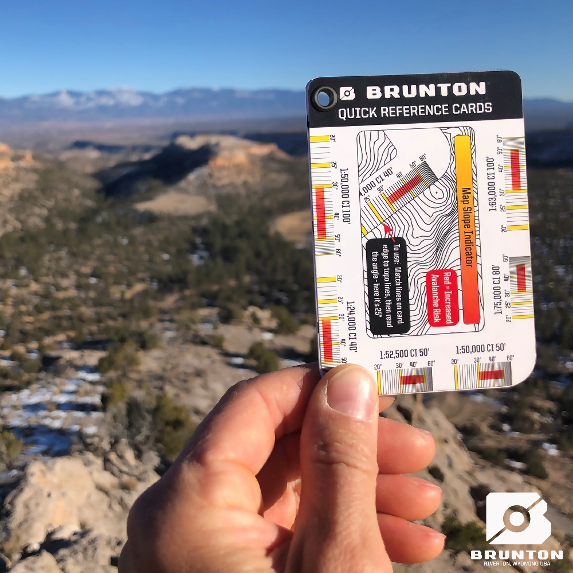 Brunton Quick Refernce Card Set - slope calculations