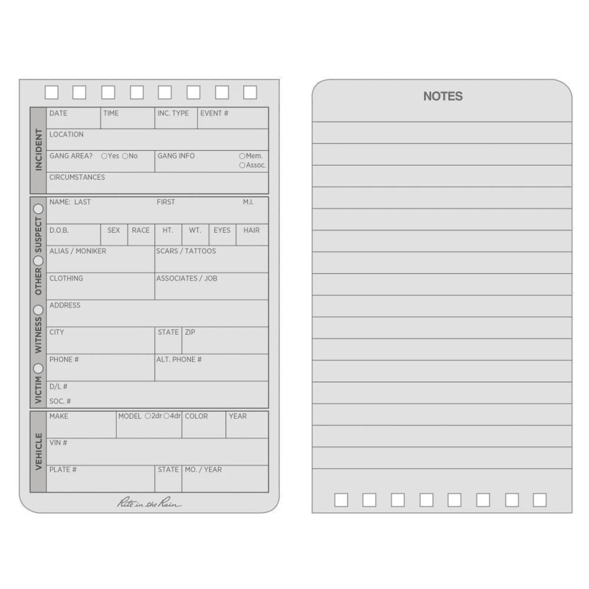 Rite in the Rain 104 Field Interview Notebook
