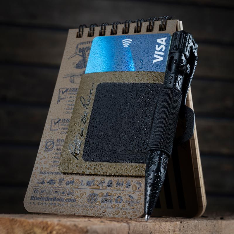 Rite in the Rain Monsoon Pen Holster - 2 Pack - No. PH2 - On 3x5" Notebook