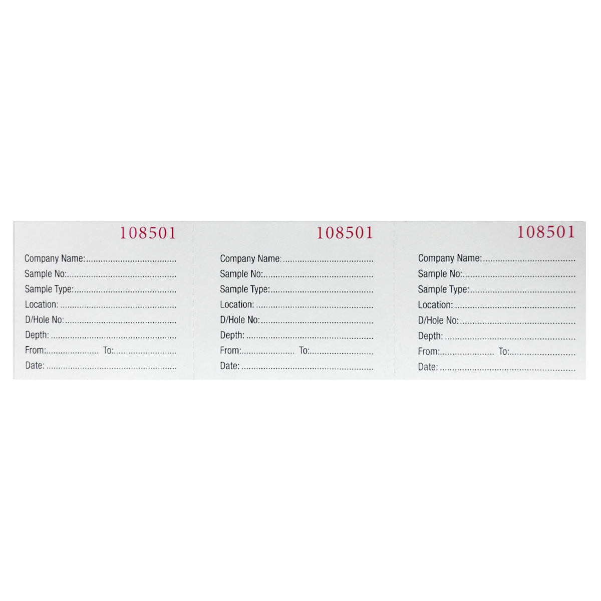 Weatherproof Sample Ticket Book