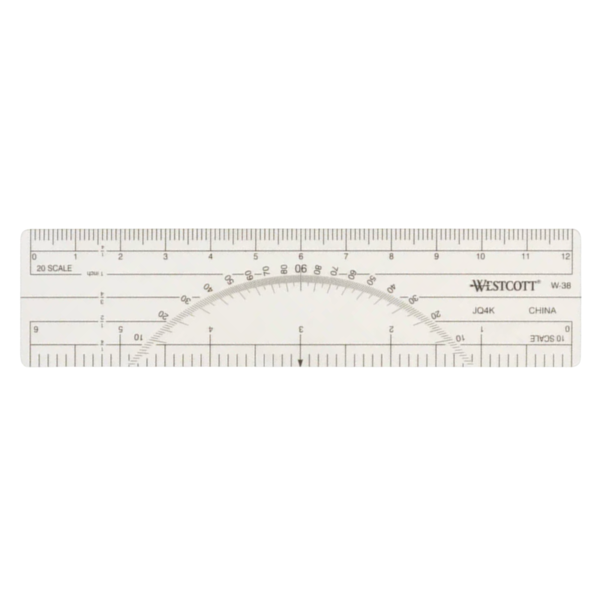C Thru Protractor Gobernante W38 por Westcott