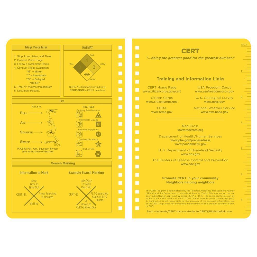 बारिश में पतंग 573, ऑल वेदर सीईआरटी फील्ड ऑपरेटिंग गाइड पोलिडुरा, 117 मिमी x 177 मिमी