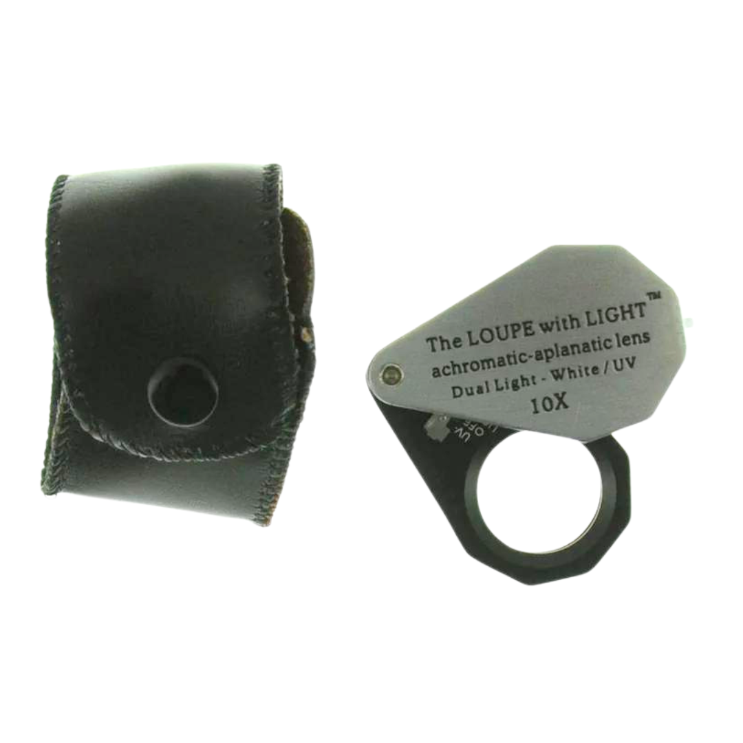 ProEarth UV LED 10x23mm Doublet Hand Lens Magnifier
