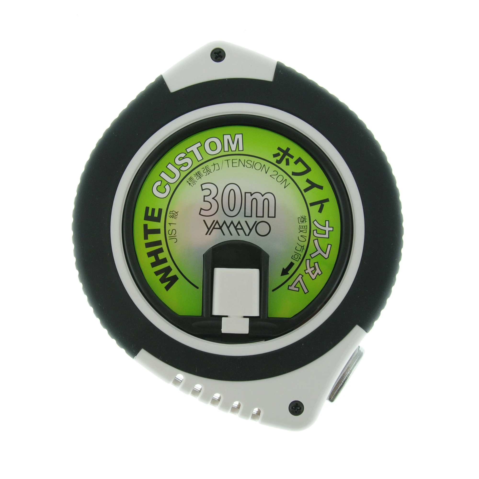 Yamayo "White Custom" Acrylic Resin Painted Steel Measuring Tape - 30m