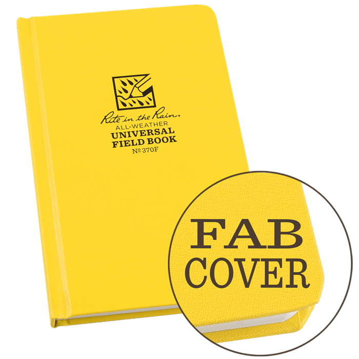 Rite in the Rain 370F - All Weather Universal Field Book - 121mm x 191mm - prospectors.com.au