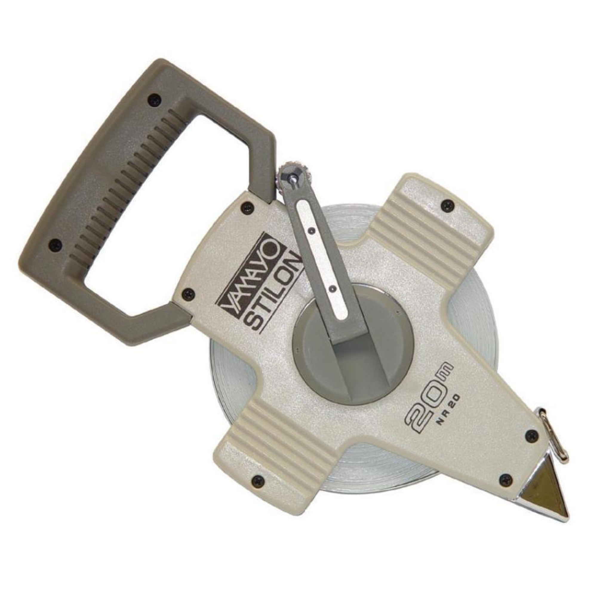 Measuring tape with a white background