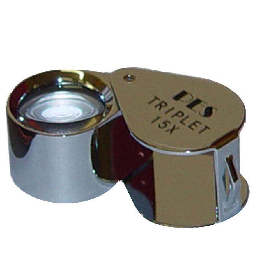 Prospectors 15x Chrome Triplet Magnifier - prospectors.com.au