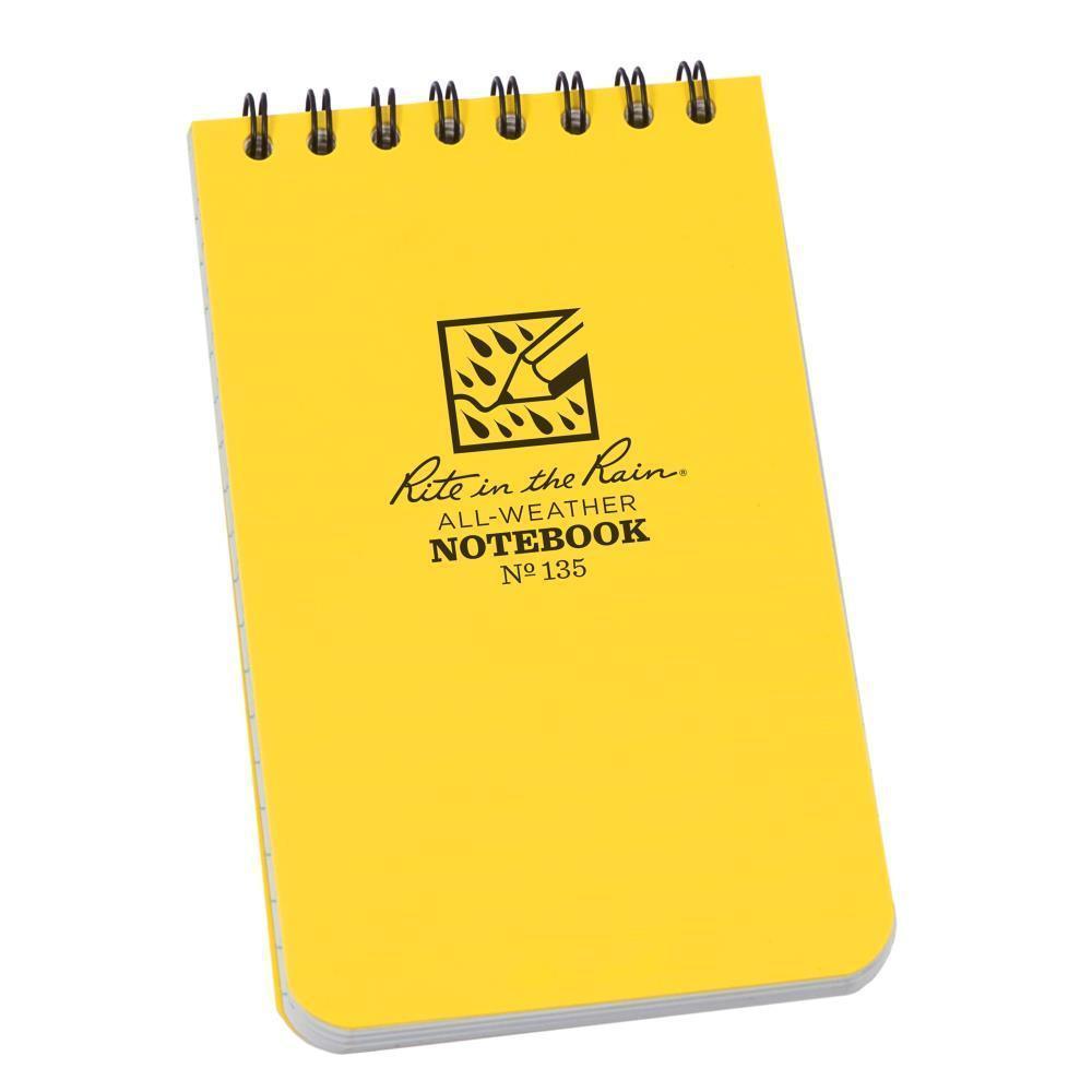 Rite in the Rain 135, All Weather Universal Polydura Notebook, 76x127mm - prospectors.com.au