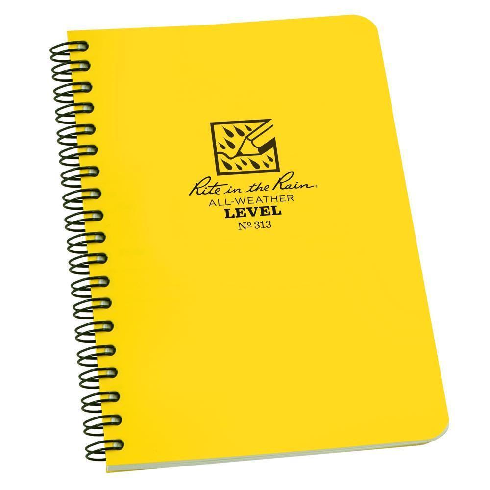 Rite in the Rain 313, All Weather Level Polydura Notebook, 117mm x 177mm - prospectors.com.au