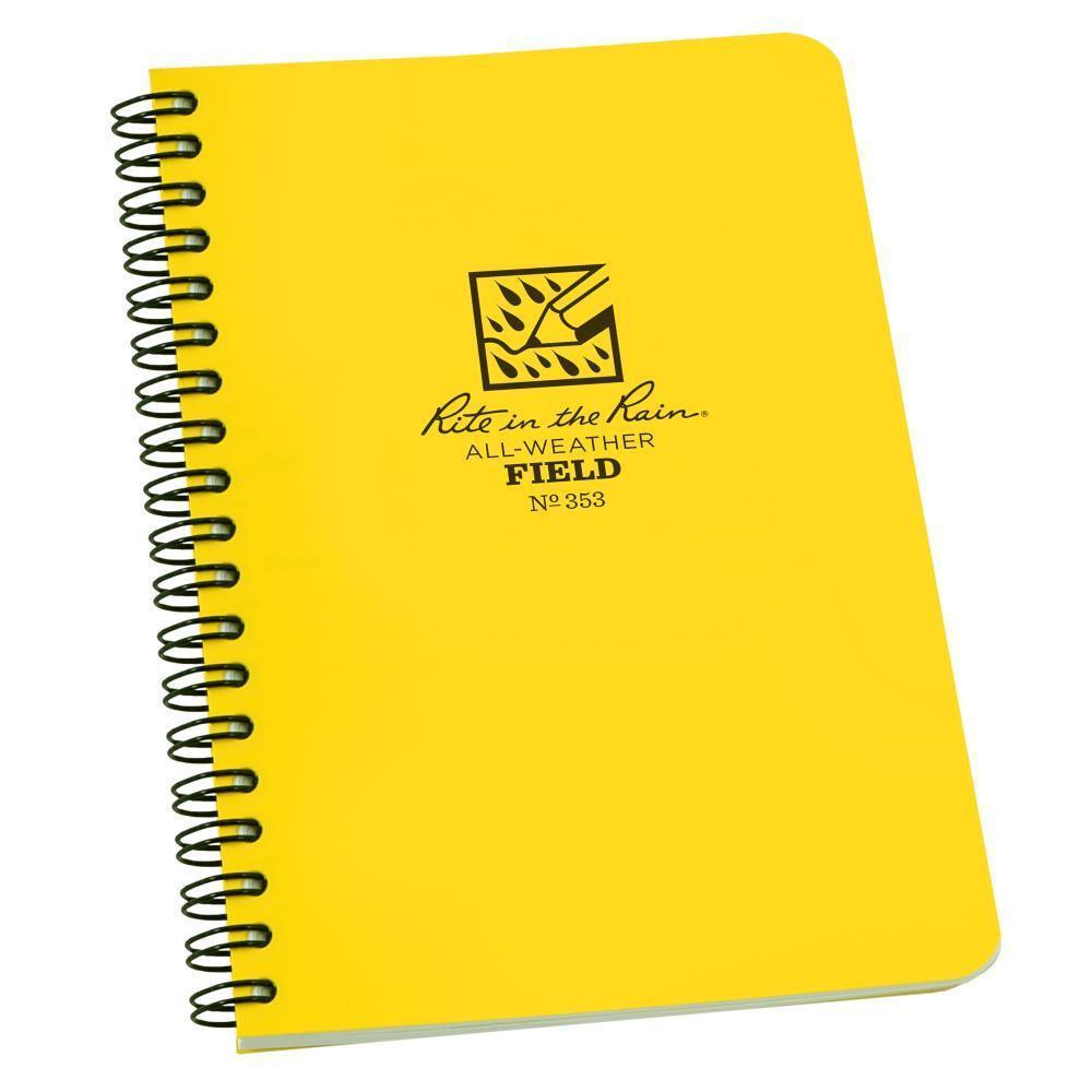 Rite in the Rain 353, All Weather Field Polydura Notebook, 117mm x 178mm - prospectors.com.au